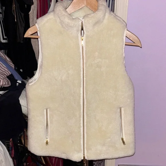 NWT J. Crew Plush Fleece Excursion Vest - Picture 2 of 8
